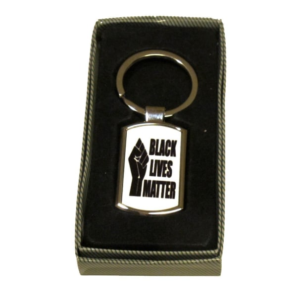 Black lives matter nyckelring Silver