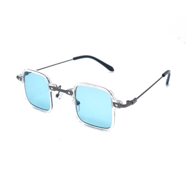 Firkantede solbriller Tony S - Gjennomsiktig/blå Blue