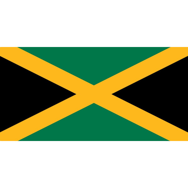 Jamaica flagg White Jamaica 