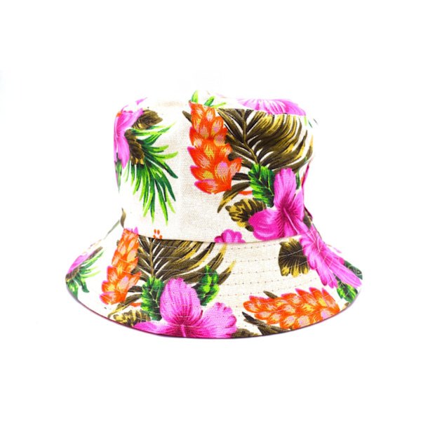 Blomster fiskehat Pink