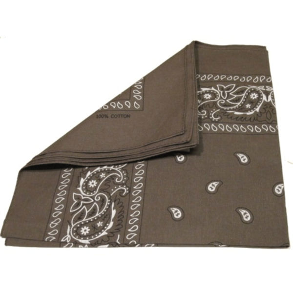 Bandana scarf Paisley brun Brun
