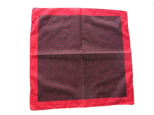 Rød Polka Dot Bandana skjerf Red