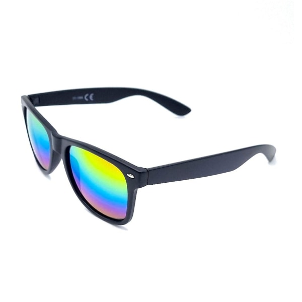 Svarte Retro solbriller Rainbow Black