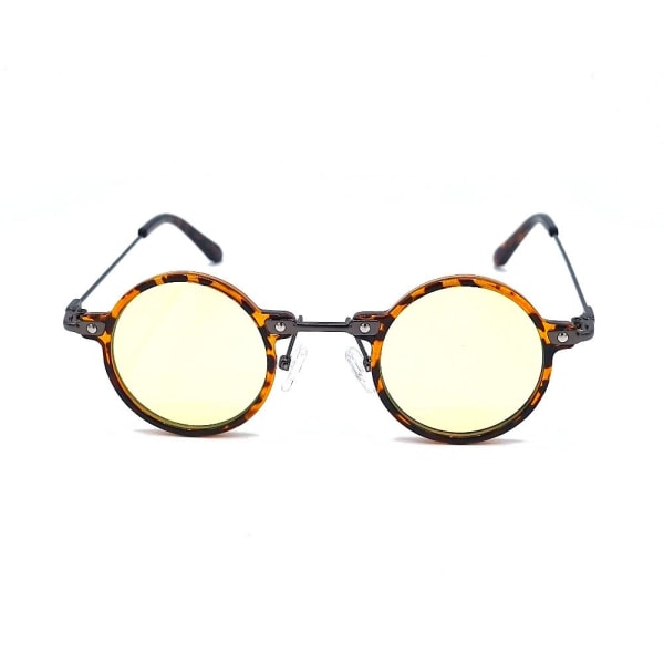 homoseksuel stabil katalog Runde solbriller Rage - leopardstel med gule glas Brown 876b | Brown |  Fyndiq