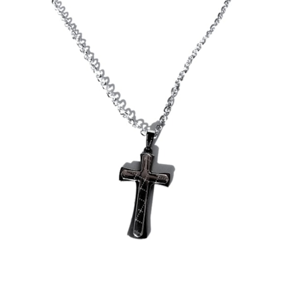 Kors halsband Silverfärgad Silver