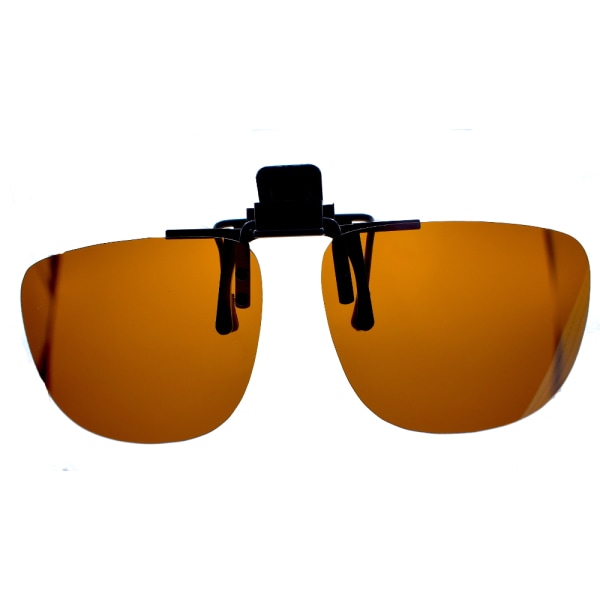 Klips-solbriller - Fastgør til dine eksisterende briller Brown