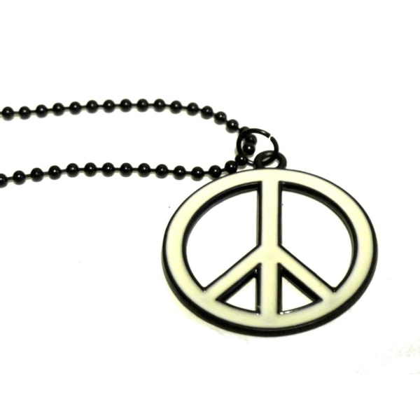 Halsband - Peace Svart