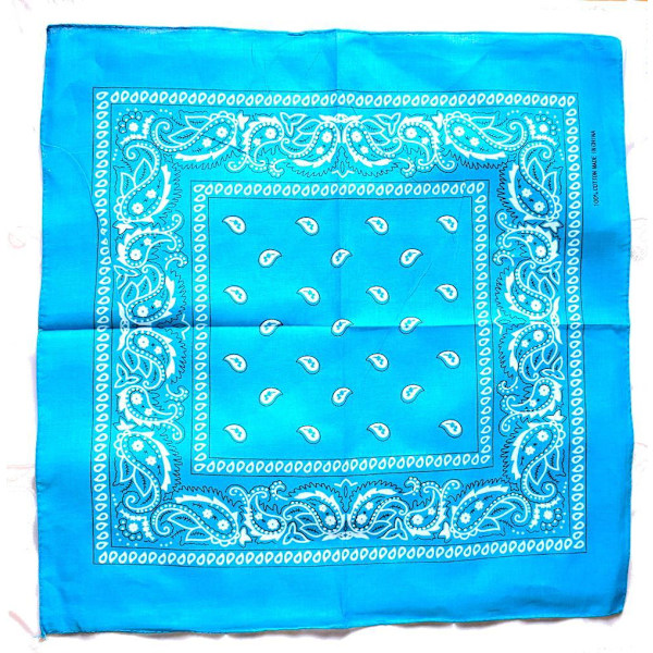 Paisley Bandana i flere farver Turquoise