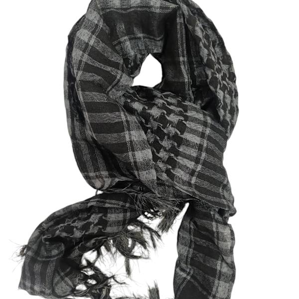 Palestiinalainen huivi harmaa ja musta Grey and black