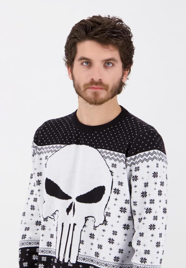 Marvel - Punisher julegenser Black S