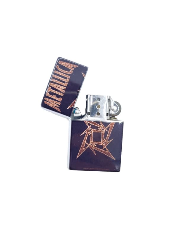 Metallica Bensin lighter Silver