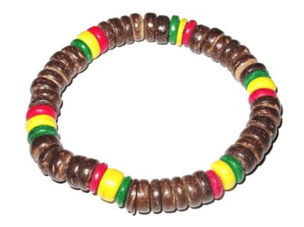 Rasta armbånd - Perle brun Brown