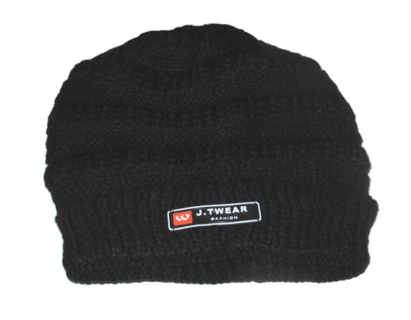 STICKAT MÖSSA - SVART Svart