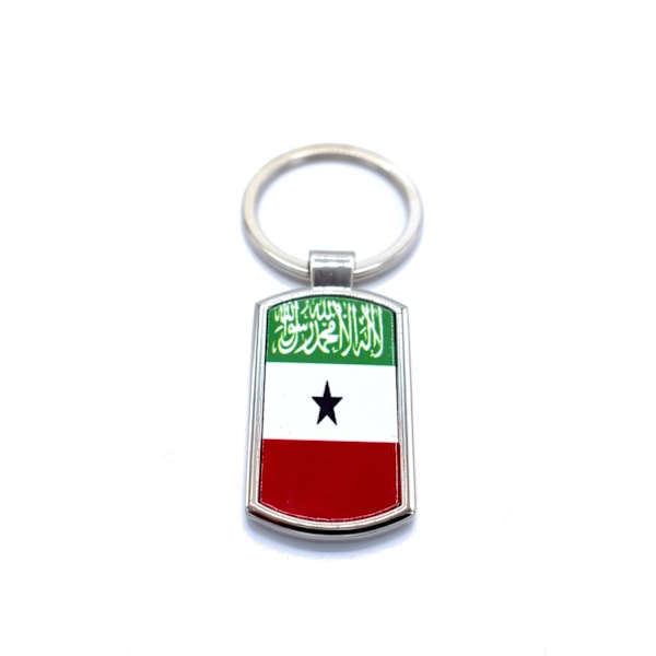 Somaliland flagg nøkkelring Silver