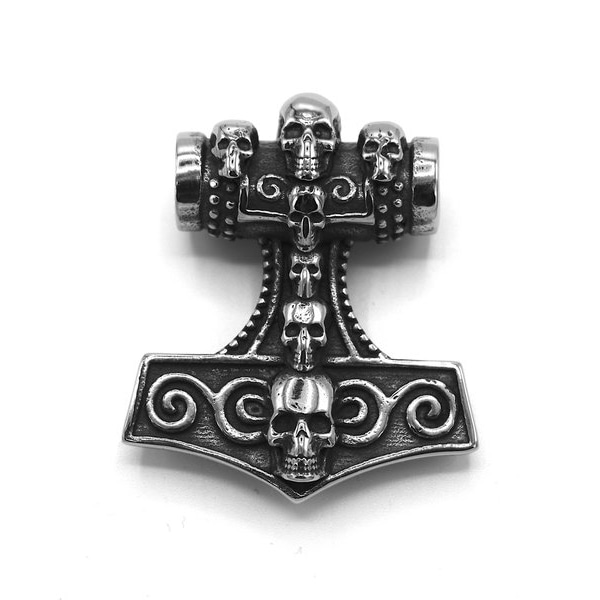 Thorin vasara - skulls Silver