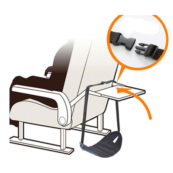 Hängmatta för fötter hammock flygplan - COMFY HANGER (Flygresor) Svart