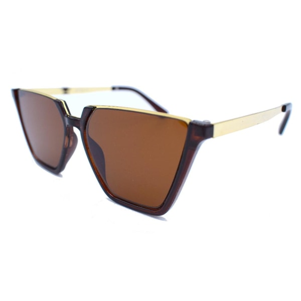 Fremtidige solbriller - Brun/gull Gold 5e2b | Gold | Fyndiq