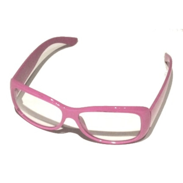 Rosa klare briller Pink