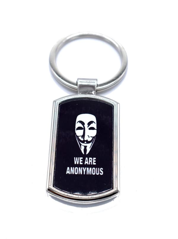We are anonymous - Nyckelring Silver