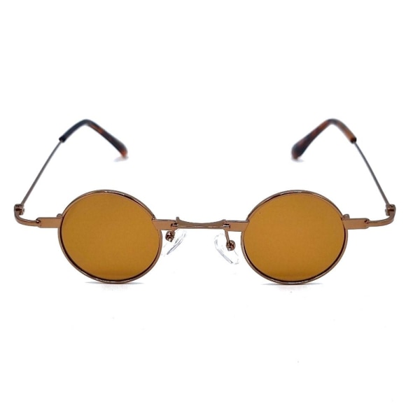 Små runde solbriller - Brune stel med brune glas Brown 8de3 | Brown | Fyndiq