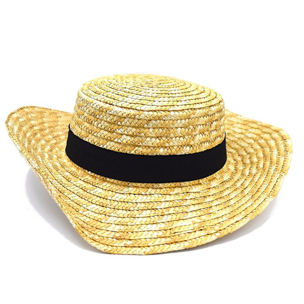 Solhatt med svart stropp Black