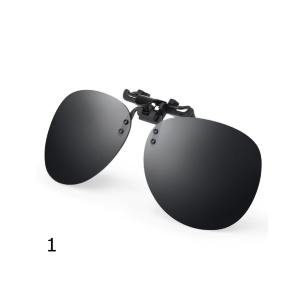 Clip-on solbriller - Festes til dine eksisterende briller Black