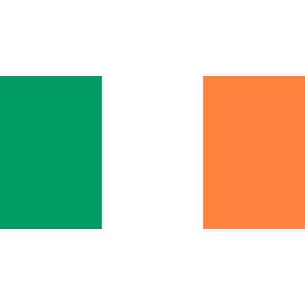 Irland flagga Vit