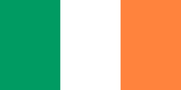 Irland flagga Vit