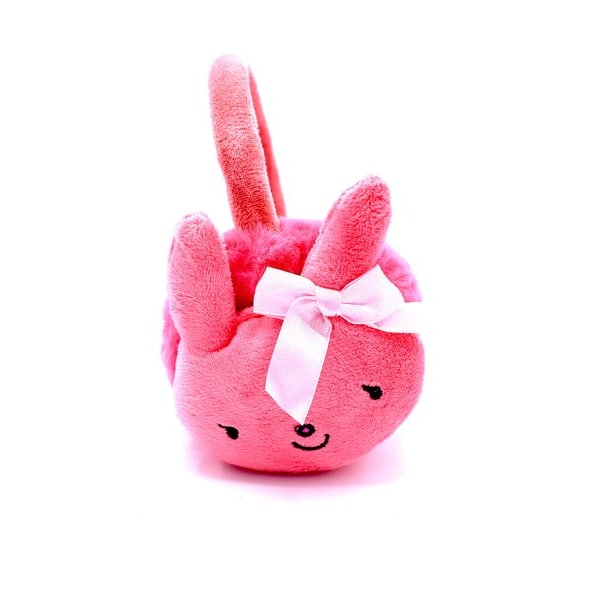 øremuffer - Lyserød kanin Pink