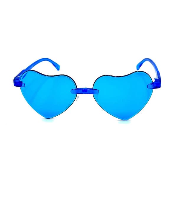 Barnesolbriller - Hjerte - flere farger Blue