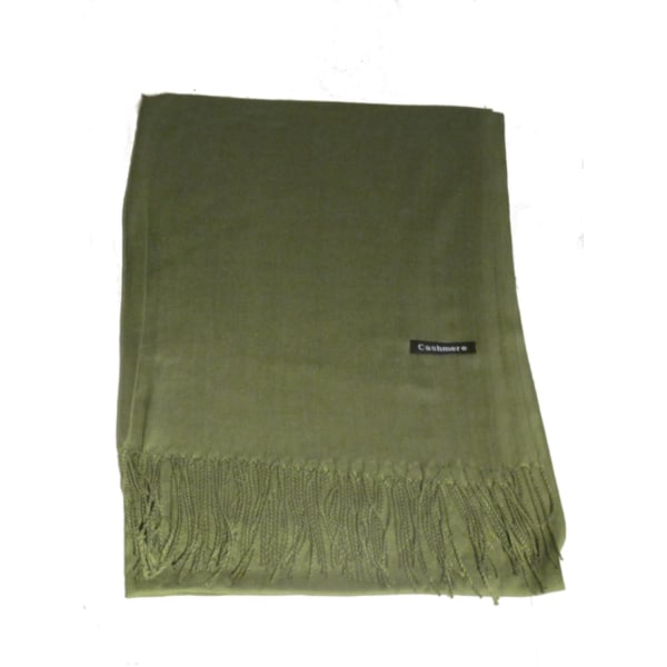 Olivgrön sjal halsduk Grön