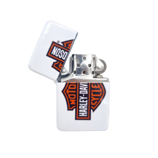 Harley-Davidson-Benzin Lighter Silver