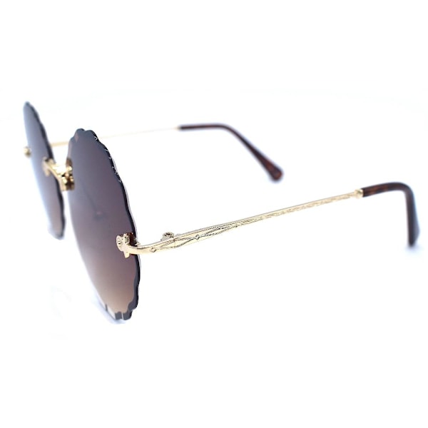ICE WAVE Runde solbriller - brun Brown