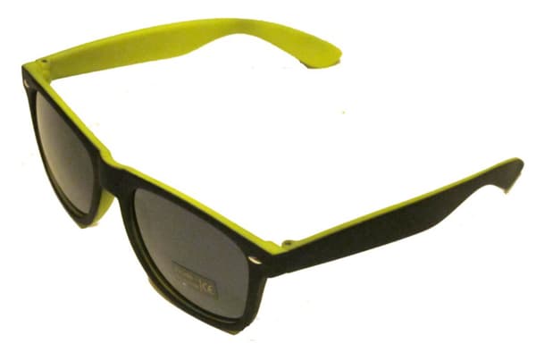 Retro Aurinkolasit - MUSTA / KELTAINEN Yellow