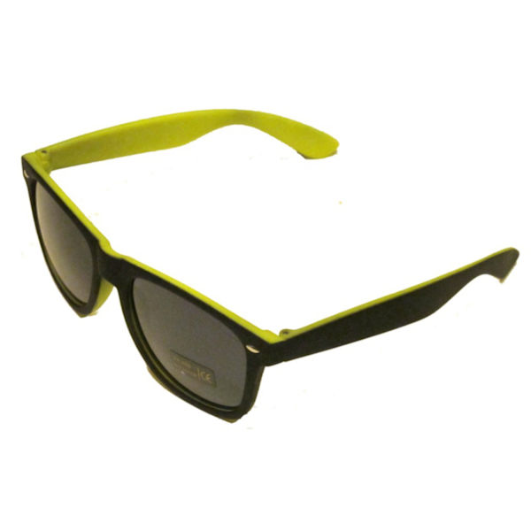 Retro SUNGLASSES - SORT / GUL Yellow