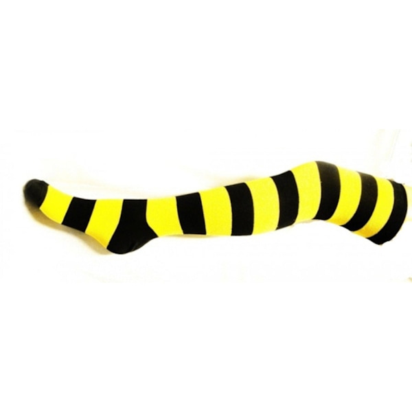 Knæstrømper - gul og sort Yellow