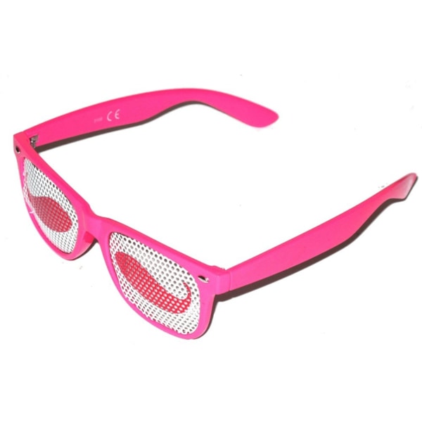 Solbriller Retro - lyserød bart Pink