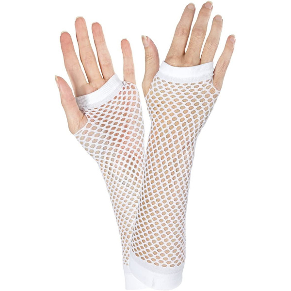 Netthansker - Lange hvite White