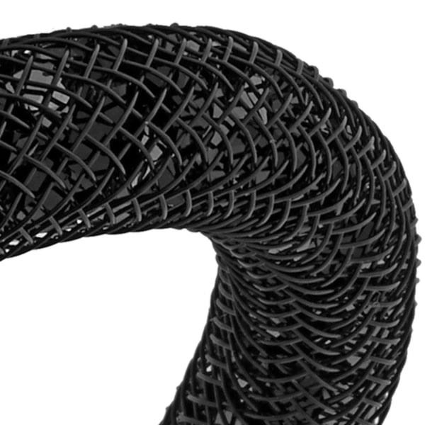 Svart armband med svarta kristaller Svart