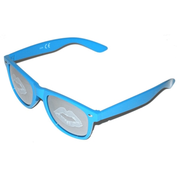 Solbriller Retro - Blå lepper