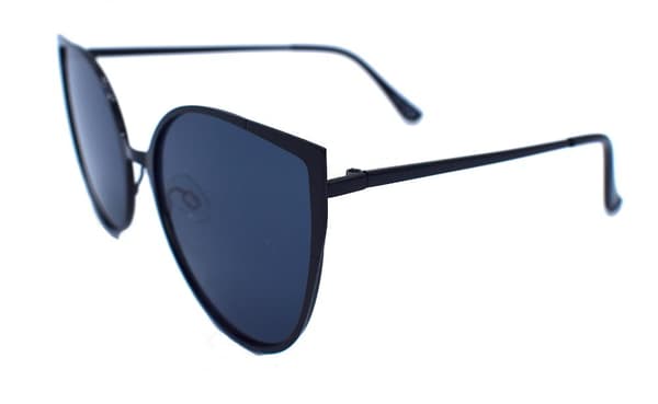 Cat Eye solbriller i metall Black