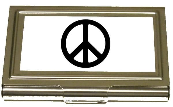 Peace korthållare Silver