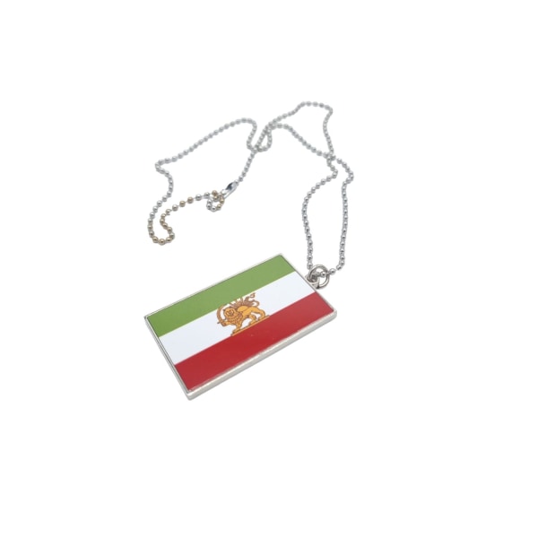 Gammelt Iran flag halskæde Silver