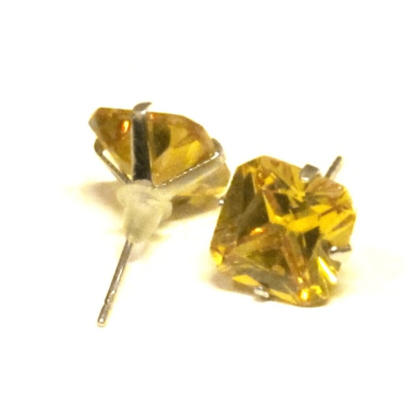 Krystalløredobber - gule Yellow