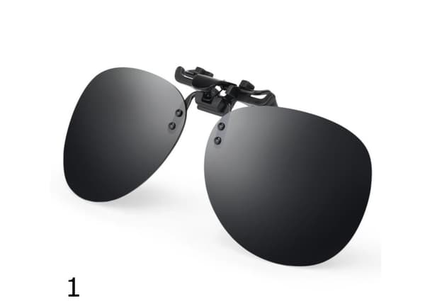 Clip-on solbriller - Festes til dine eksisterende briller Black