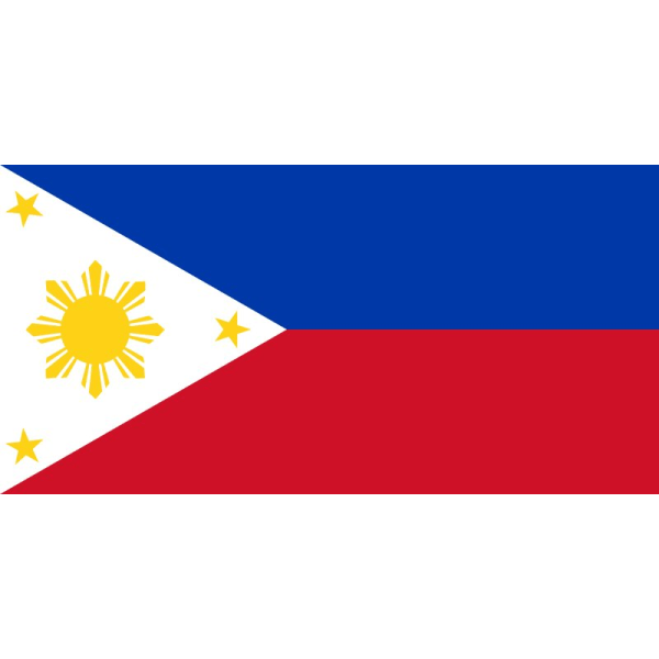 Filippinens flagg White