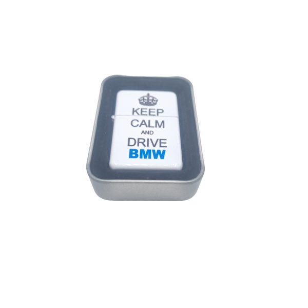 Bensin lighter Keep calm and drive BMW