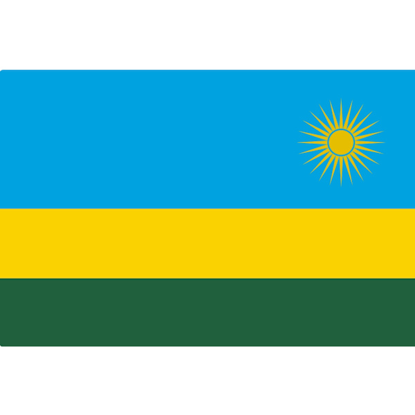 Flag fra Rwanda