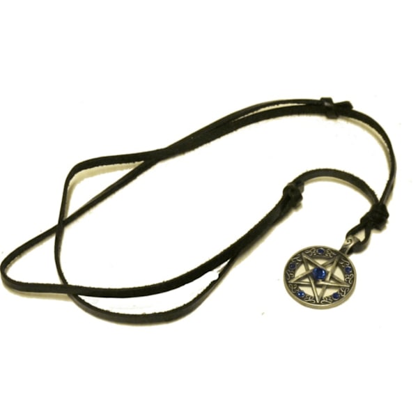 Pentagram halsband Svart