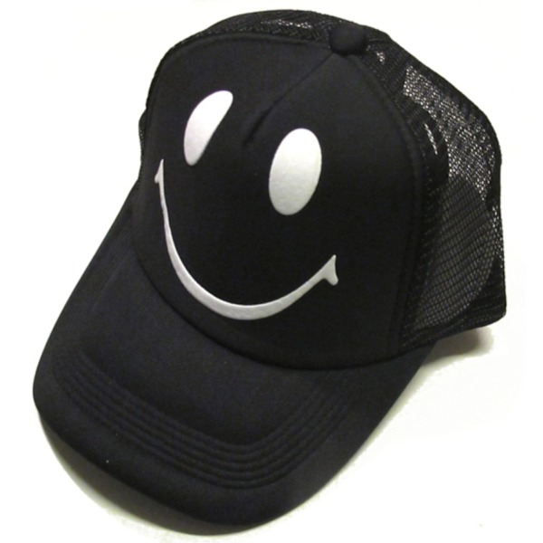 Smiley keps trucker Svart